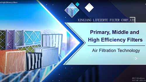 Primary, Middle and High Efficiency Filters