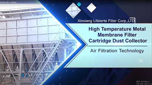 High Temperature Metal Membrane Filter Cartridge Dust Collector