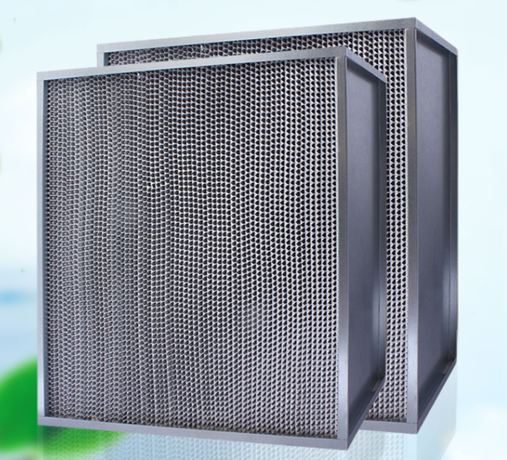 Box type medium effect air filter