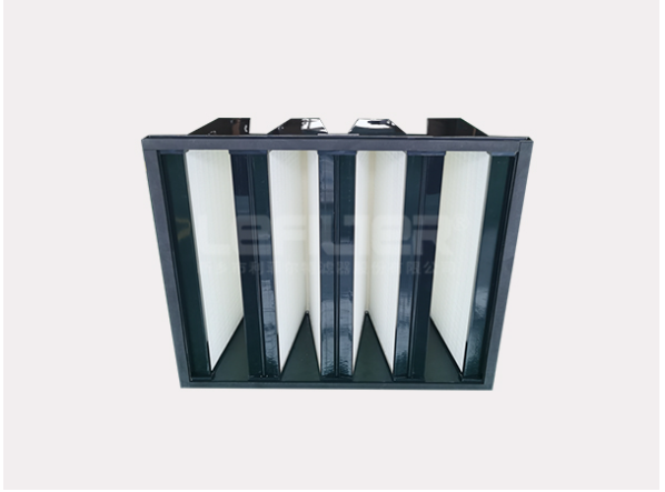 Purification room pleated air filter - saddle filter