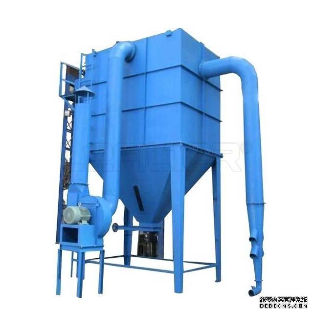 Single bag dust collector in plastic factory